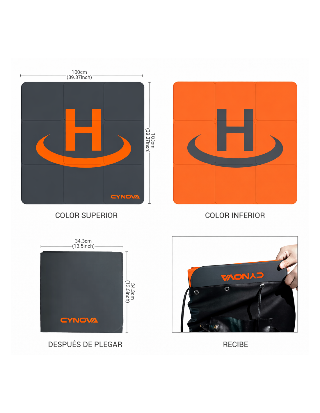 CYNOVA Landing Pad Pro for Enterprise Drones (100x100) - Imagen 4